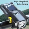 Solární Přední Světlo na Kolo LED Světlomet na Kolo Solární Energie Silniční Horská Lampa Cyklistická Lampa Noční Jízda Lucerna