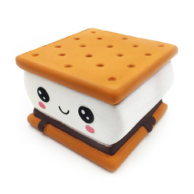 Modelo de Biscoito Waffle Squishy com Espuma de PU para Alívio do Estresse e Presentear