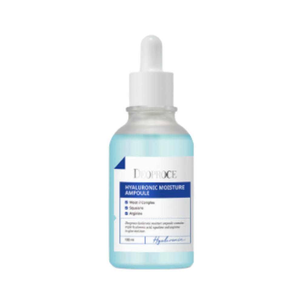 Deoproce Hyaluronic Moisture Colorful Ampoule 100 мл - Глубокое увлажнение и укрепление кожного барьера Сыворотка K-Beauty