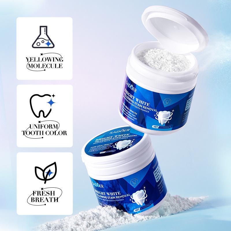 Teeth Whitening Powder Reduce Plaque Stain Deep Clean Oral Cleaning Fresh Breath Toothpaste Protect Gum Oral Care Tools