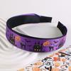 Bat Halloween Hair Hoop Horrible Ghost Bat Print Hairband Exaggerated Skull Head Headband  Party