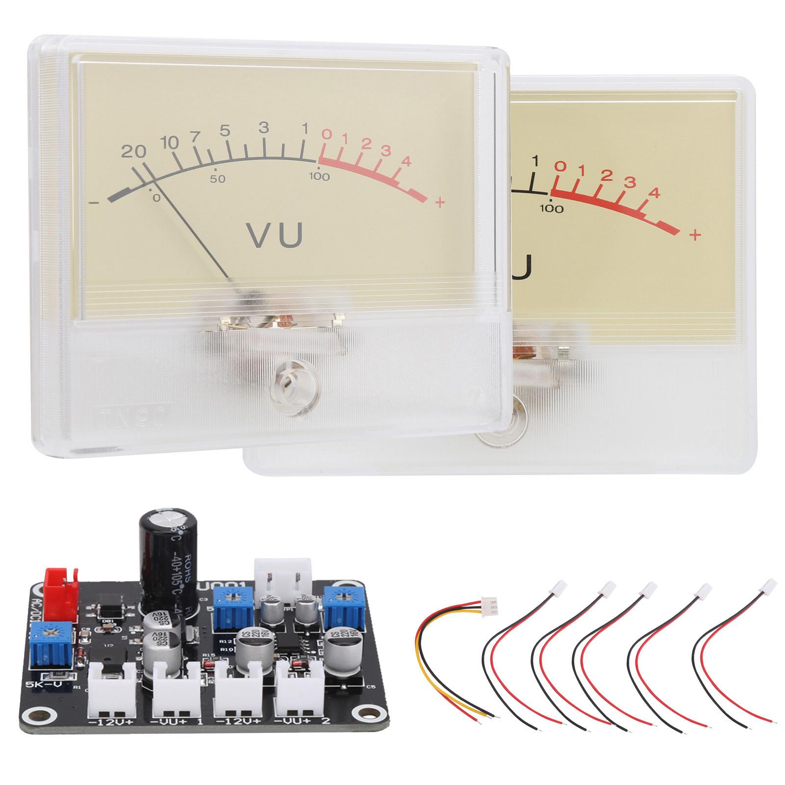 

TS DB90R 2Pcs DB Meter Driver Board Audio Power Level VU Tester Head with Backlight
