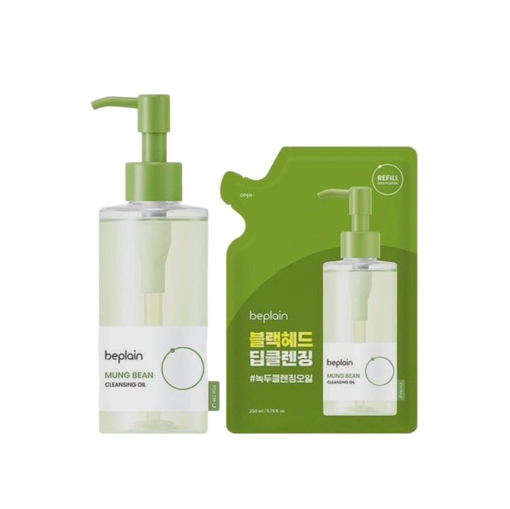 BEPLAIN Mung Bean Cleansing Oil 200ml+Refill 200ml