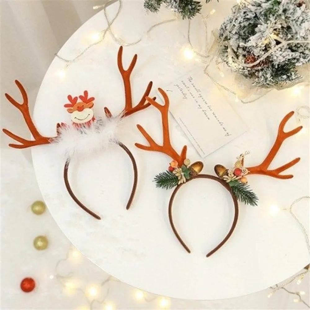 Rudolph reindeer antlers animal character headbands amusement park party Christmas event