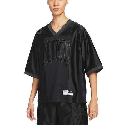 Abbigliamento sportivo Street Comodo Moda Versatile Maglietta a maniche corte Donna top Nero HJ0281-010