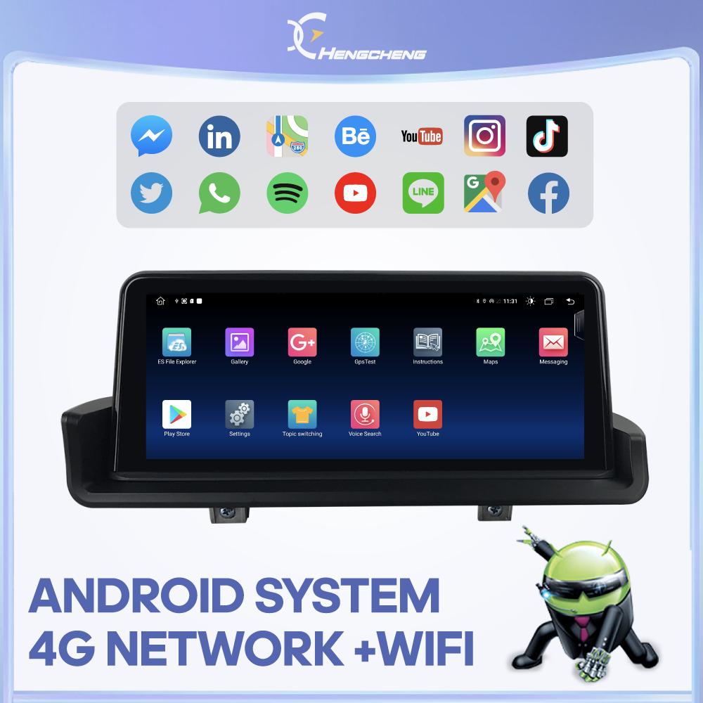 10.25Inch Car Multimedia Video Player For BMW 3 Series E90/E91/E92/E93 2007-2012 GPS Navigation Radio CarPlay 4G 360Camera