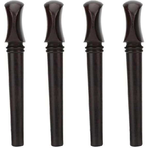 4pcs Cello Tuning Peg No Hole Ebony Wood 4/4 Cello Peg Elegant Musical Instruments Parts Cello Tuning Pegs Cello Tuning Pegs 4/4 Cello Tuning Pegs