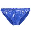Sous-vêtements Brillant Sexy pour Hommes en PVC Poche U Convexe String Cocking Lisses G-Strings Taille Basse Similicuir Vêtements Gay Grande Taille F21