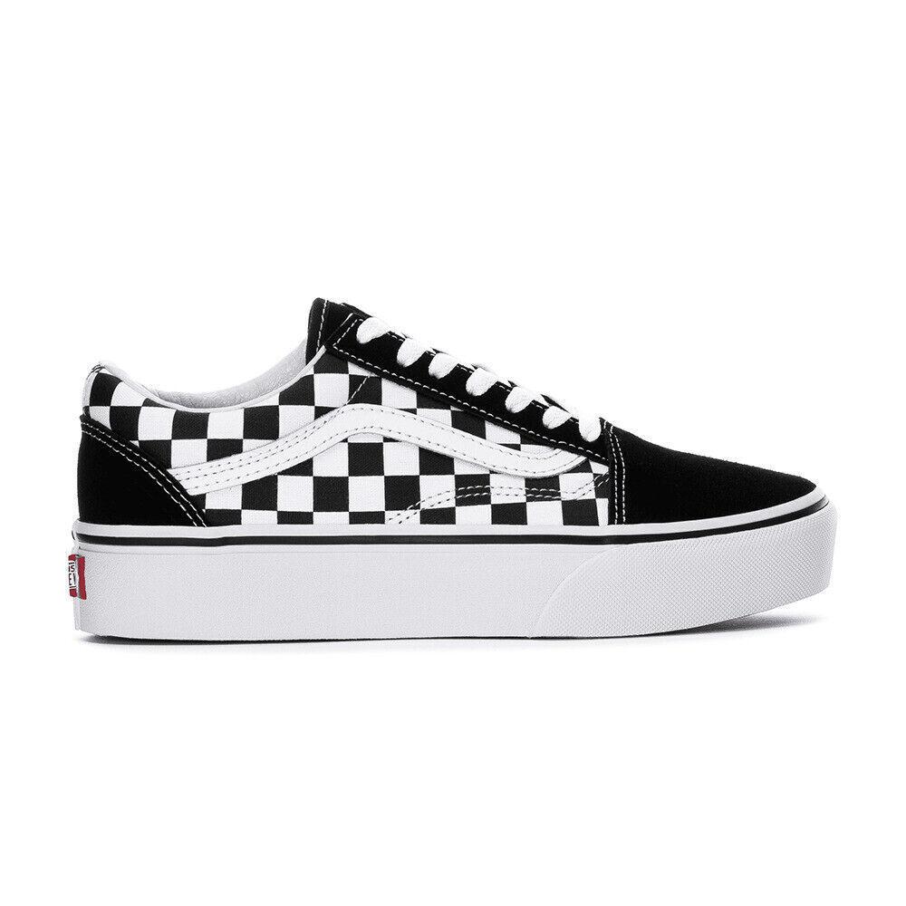 

Vans Old Skool Platform Black White Checkerboard VN0A3B3UHRK Men s Shoes 38
