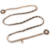 Sanyicai Women'S Waist Chain Metal Wear Leather Belt Dress Small Fragrant Wind Hanging Pearl Pendant Aluminum Chain With Jeans