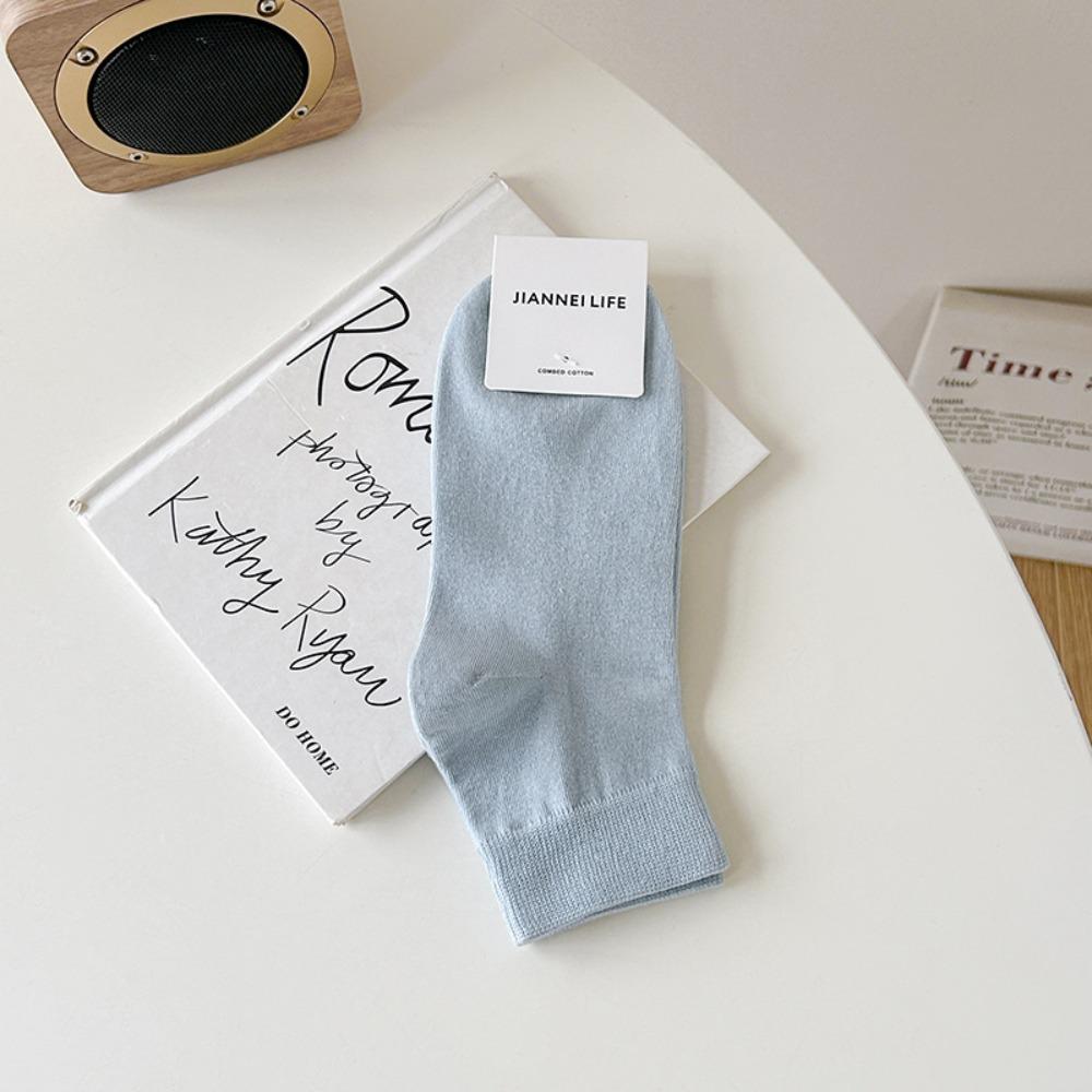 

Solid Color Women s Socks Short Tube Cotton Socks Soft Short Socks Summer