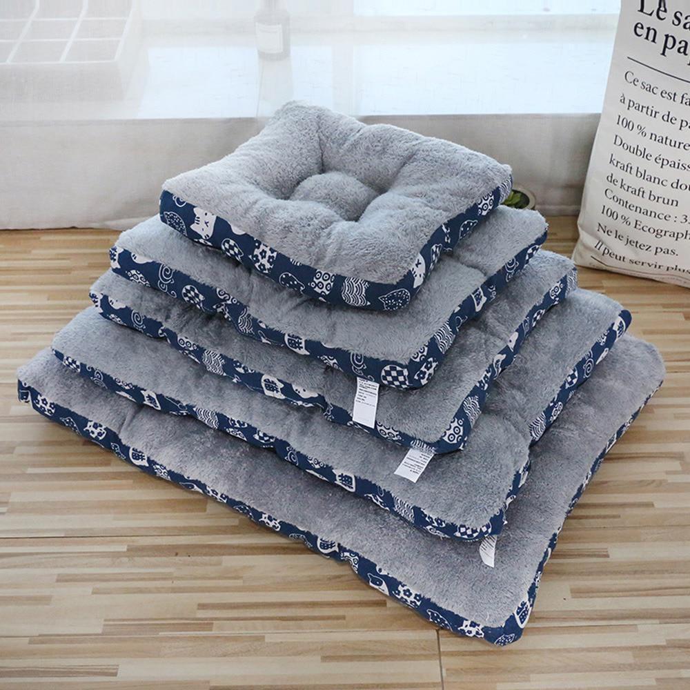Couverture en flanelle douce pour animaux de compagnie, tapis de lit épais en polaire pour chiot, chien, chat, coussin de canapé, garde au chaud, couverture de couchage pour chats, tapis de maison