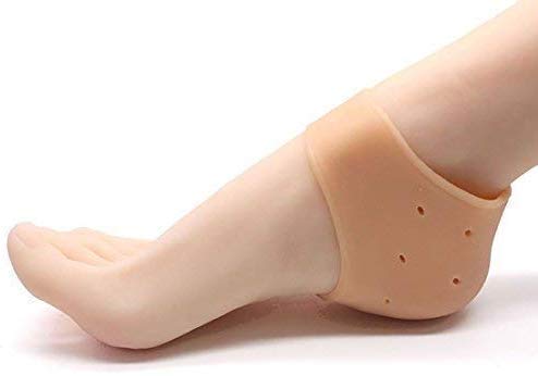ATETO Anti Crack Silicon Gel Heel And Foot Protector Moisturizing Socks For Foot Care For Men And Women Pain Relief And Heel Cracks 1 Pair (Free