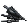 3PCS 4-32MM Multifunctional Spiral Groove Nitridation HSS Stepped Cone Drill Bit Set