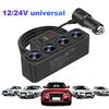 QC3.0+PD 3.1A Car USB Charger 12V-24V 4-Socket Car Cigarette Lighter Splitter 120W Phone Power Adapter USB Phone Charger Adapter