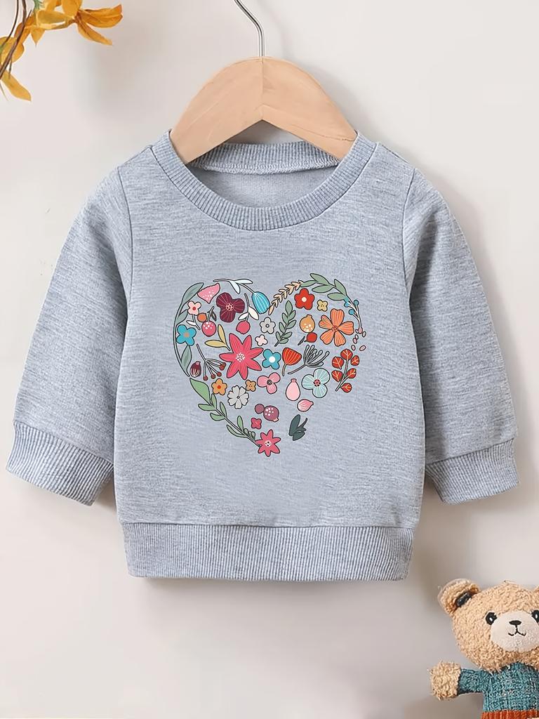 European Size Bright Colored Printed Pattern, Comfortable and Skin Friendly for Baby , Versatile Round Neck Hoodie for Daily Use in Spring
