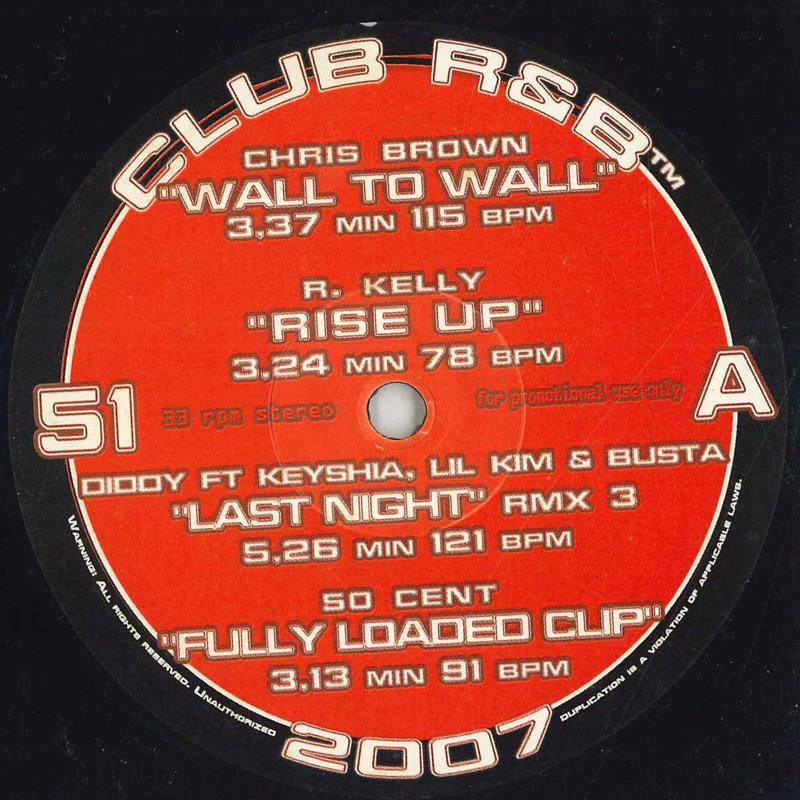 

12inch Record VARIOUS - Club R&b 12 NONE CLUB R&B 51 2007 US Rap & Hip-Hop/R&B Used