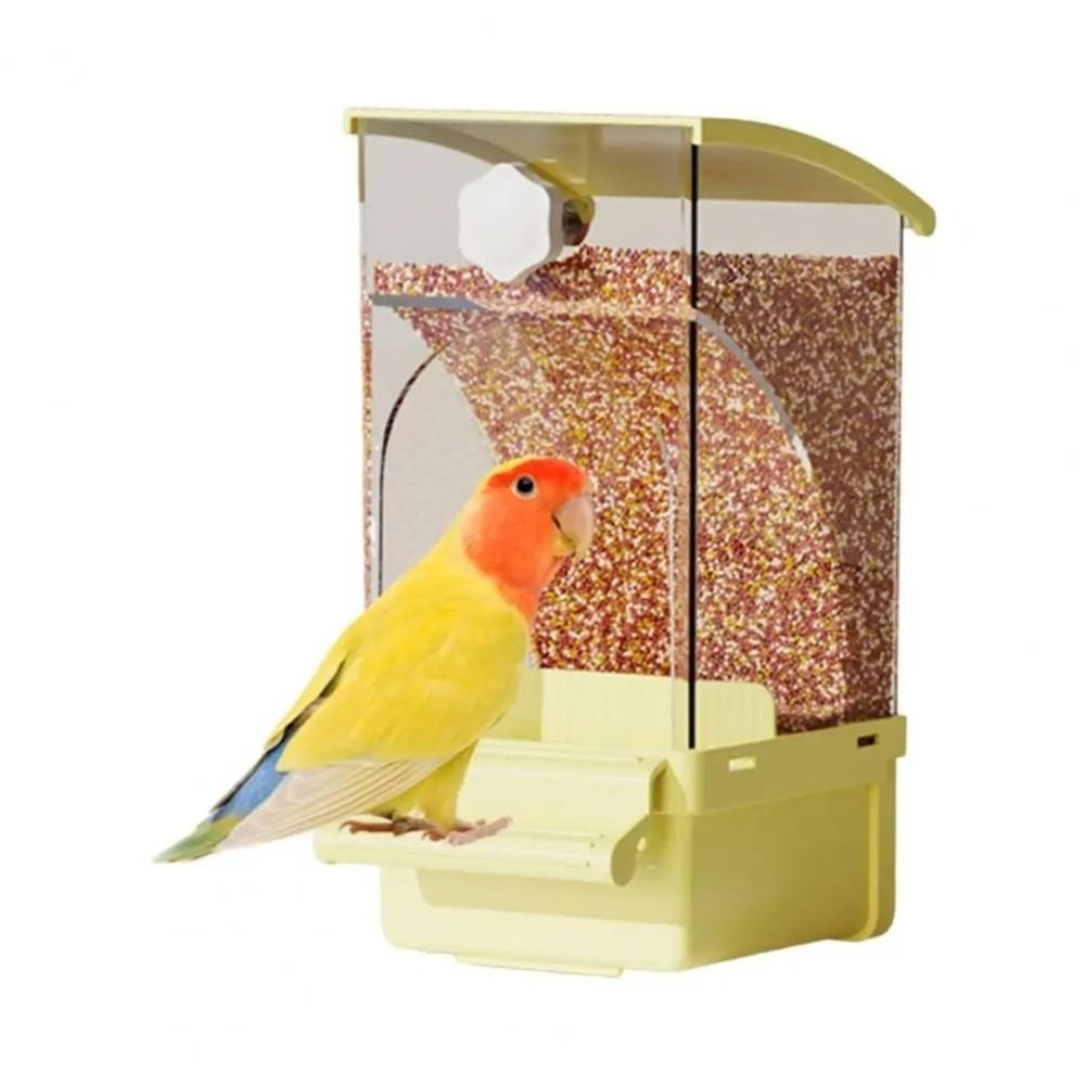Weather-Resistant Bird Feeder Large Capacity Shake-Resistant Feeder Transparent Feeder  Garden