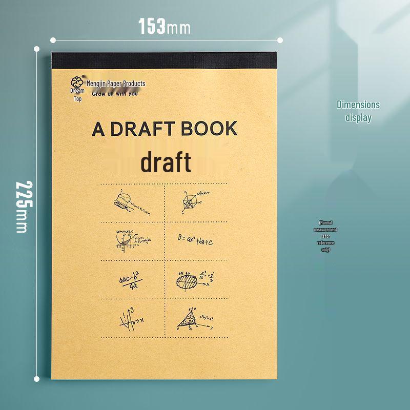 Double-Sided Thick Grid Paper Scratchpad for College and Exam Math Calculations