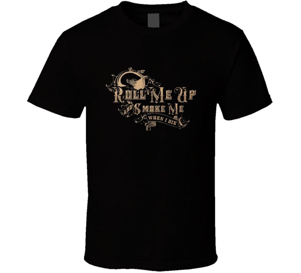 

Сверни меня и выкури, когда я умру, Уилли Нельсон Музыка Кантри Футболка XL