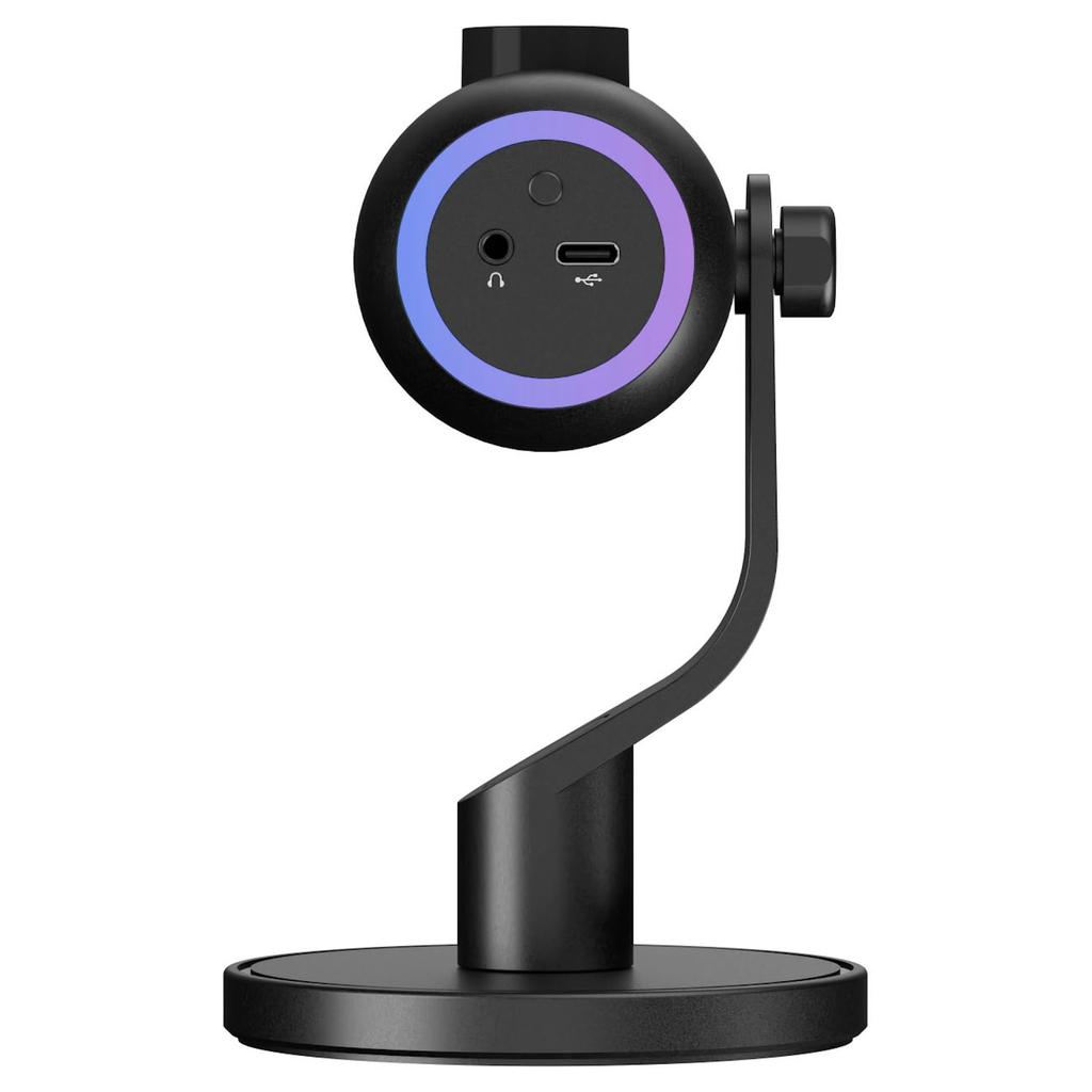 Streamplify MIC Mini, MIC-MINI-48-RGB-ST-BK, a unidirectional condenser microphone