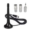 75Ohm Fm Telescopic Antennas Amplified Dab Fm High Gain With 3 Adapters For Home Radio Use