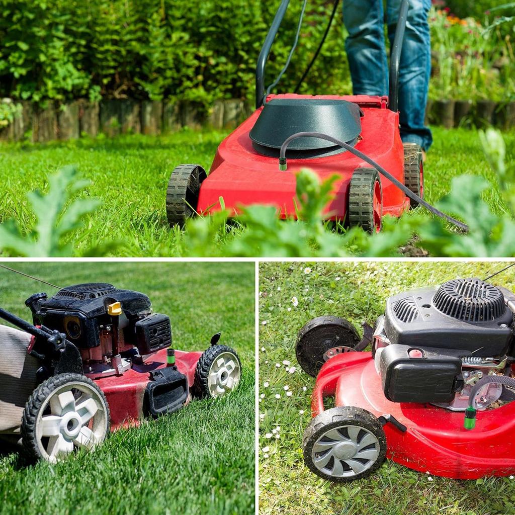 Riding Lawn Mower Cleaning Set Accessories High Efficiency Deck Wash Adapter Set Metal Texture for Easy Maintenance
