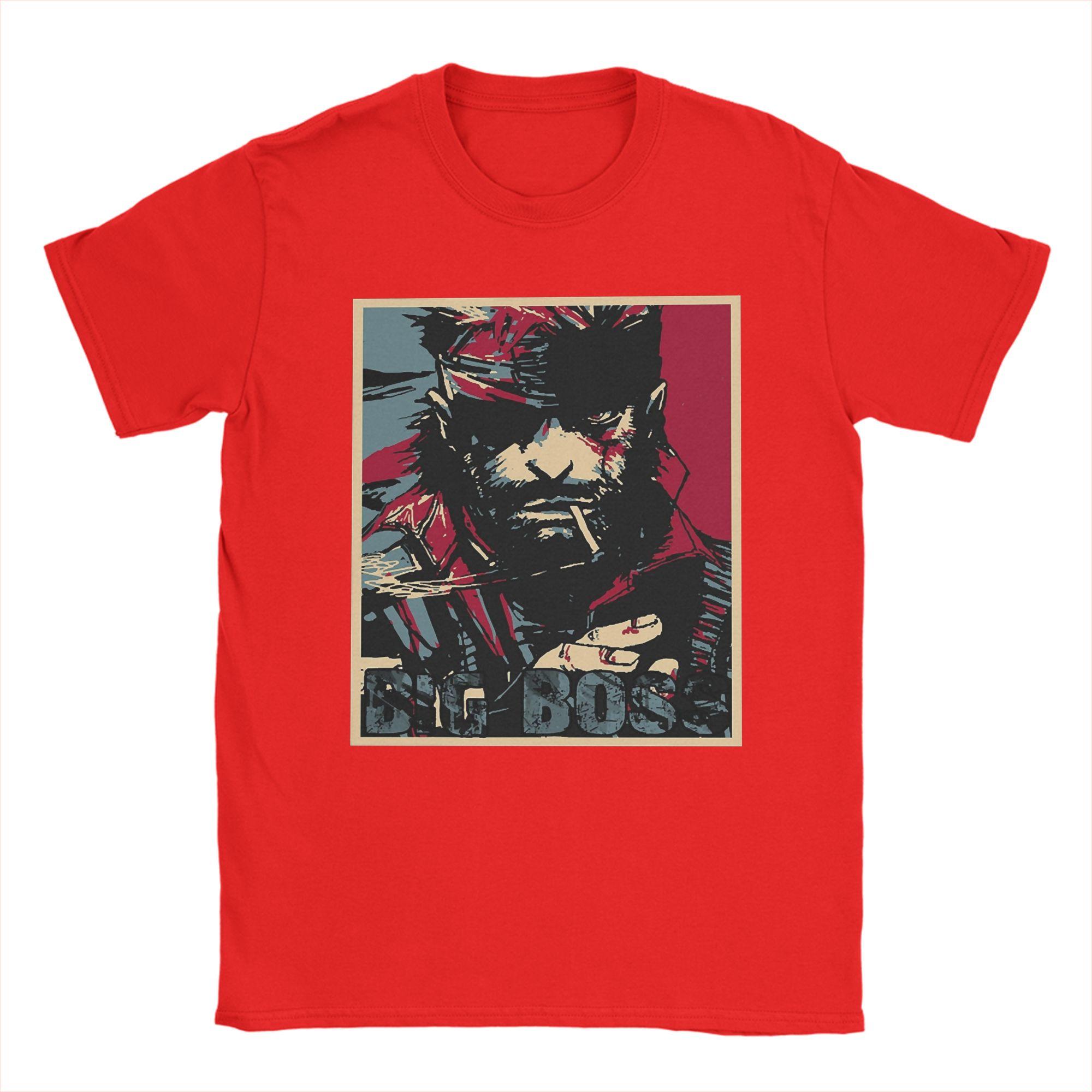 

Metal Gear Solid T Shirt Summer Harajuku TShirts Male Pure Cotton Round Neck Oversize Tees ShortSleeved Vintage Tshirt S