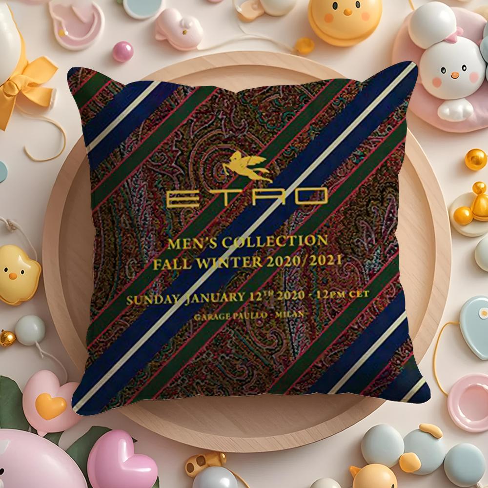 Classic Design EEtroS Pillow Case Soft Plush Fabric DoubleSided Printed Cushion Cover Warm Winter Sofa Pillow Case