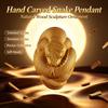 Hand‑Carved Wooden Snake Keychain Figurine, Hanging Ornament Pendant, Home Decor Accessory, Nice Party Giveaway Present