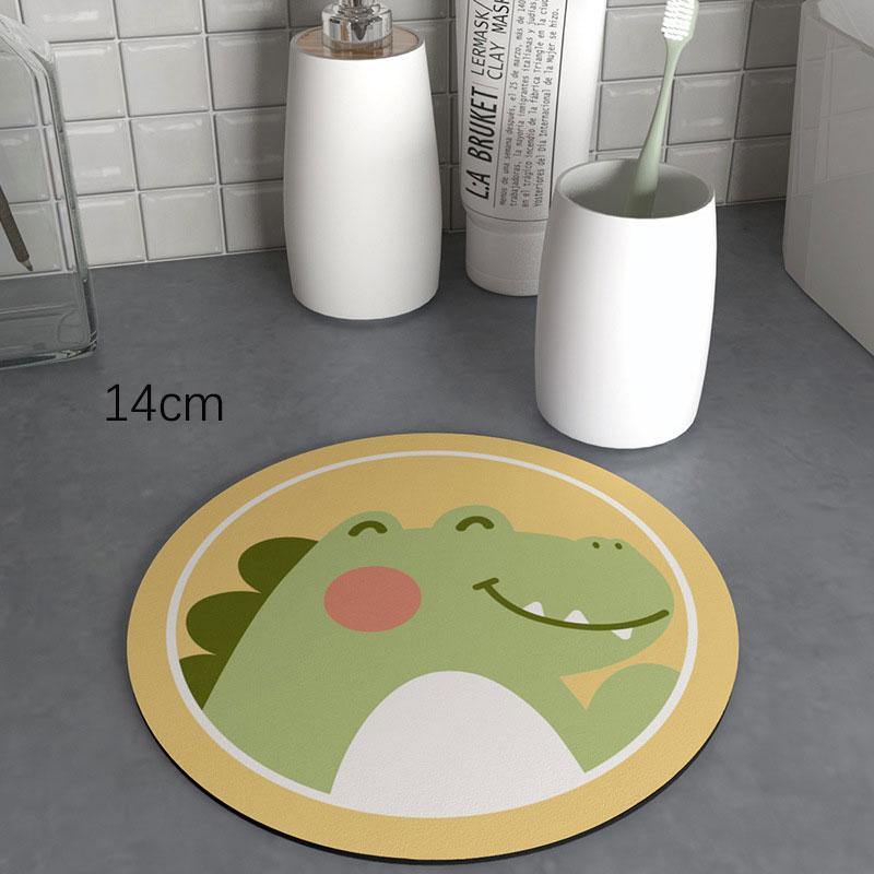 Cartoon Water-absorbing Coaster Heat-resisting Non-slip Drink Coffee Cup Pad Skid Insulation Pot Bowl Mat Kitchen Tableware Set