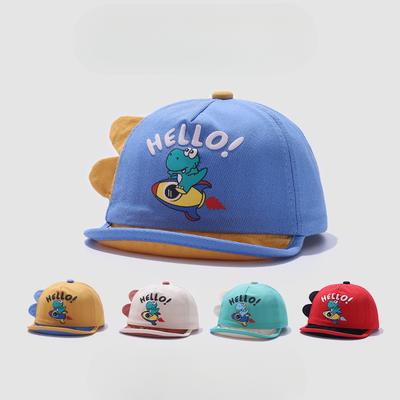 Dinosaurier Babyhut Frühling und Sommer Weiche Krempe Baseballkappe Baby Niedlicher Sonnenschutzhut Junge und Mädchen Baseballkappe