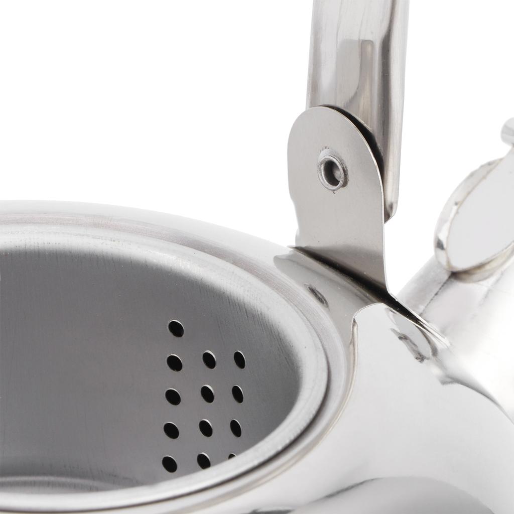 304 Stainless Steel Teapot Flat Bottom Induction Cooker Water Kettle Tea Pot with Filter