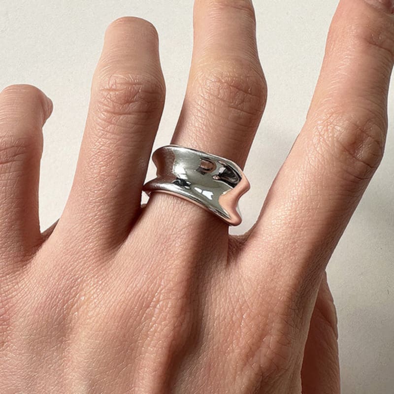 Mosxe [925silver] Heavy Malt Ring