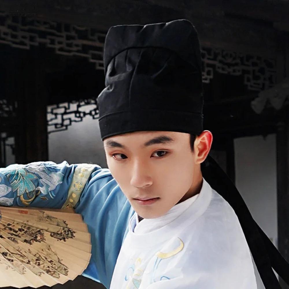Polyester Ancient Hat Soft Tang Headwear Comfortable Costume Hat  Performance