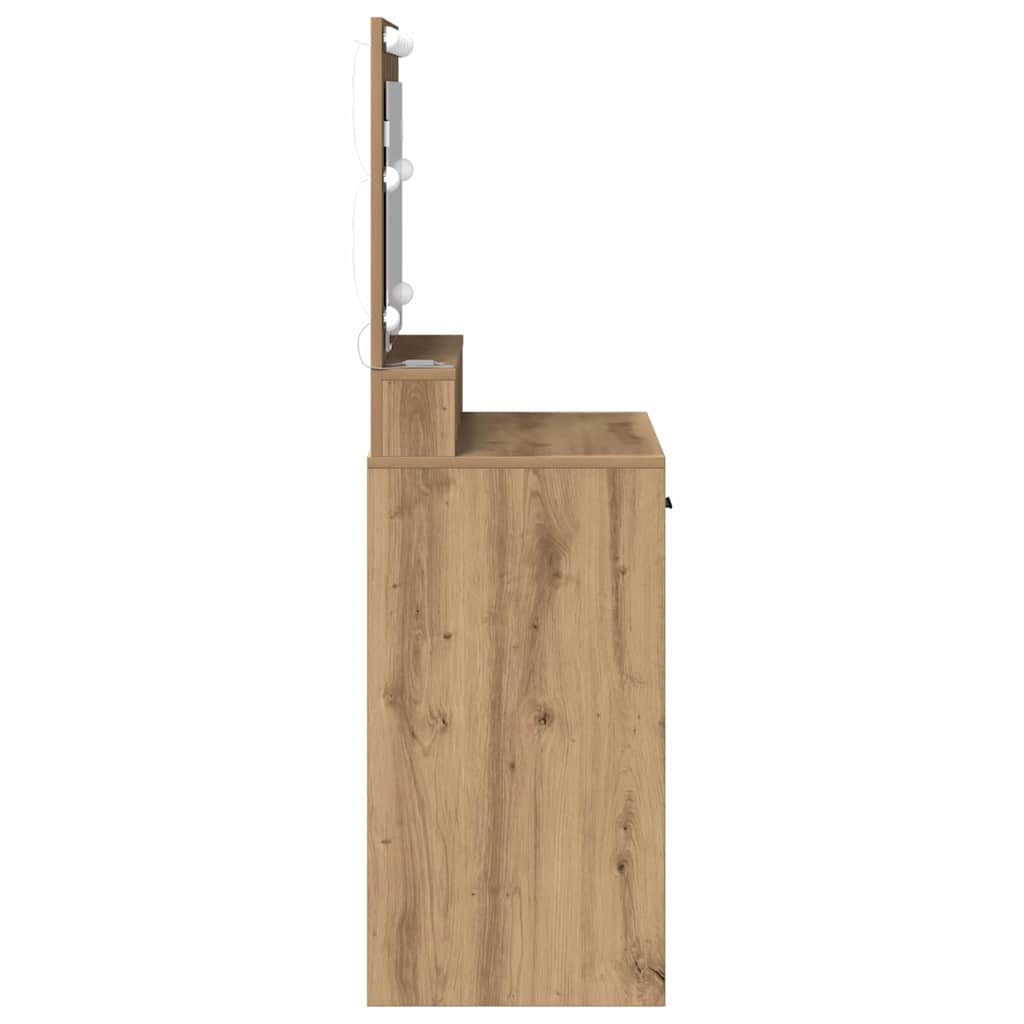 Makeup Table Artisan Oak 79 x 41 x 135 cm Particleboard
