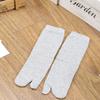 Bamboo  Japanese Men and Women Summer Fiber Two Finger Socks Black Kimono Flip Flop Sandal Split Ninjia White Tabi Toe Socks