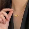 S925 Sterling Silver New Brushed Diamond Small Waist Necklace Women's Design and Premium Pendant Sweater Chain