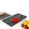 GLAS-SCHNEIDEBRETT 40x52 Herz