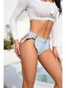 2023 European & American Low-Waist Plus Size Elastic Denim Shorts for Women - Summer Slim Fit