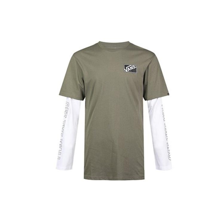 Men s Vans Round Neck Casual Green VN0A54IGDB0 L