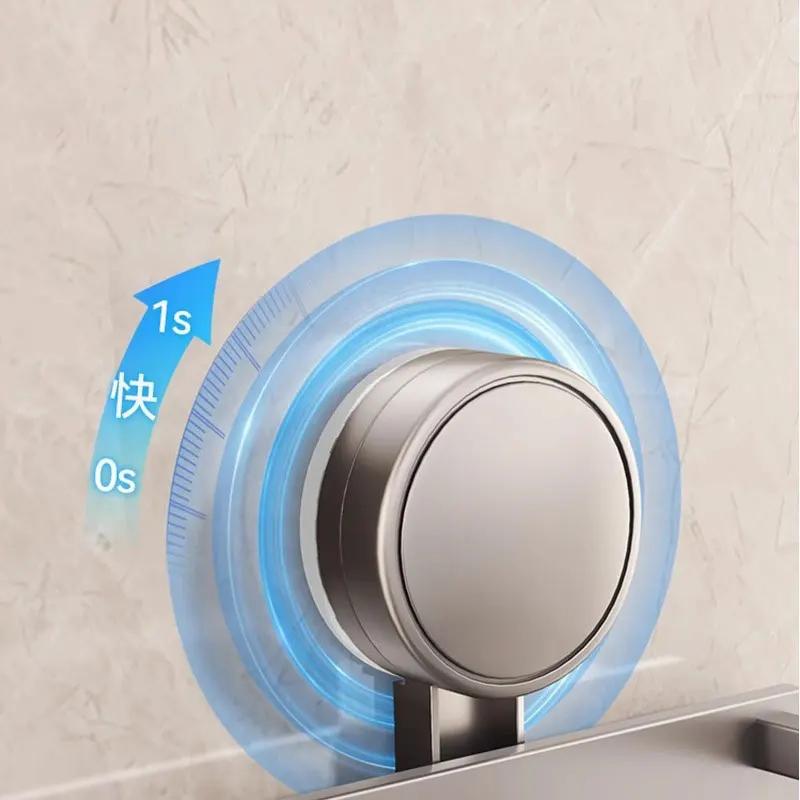30/40/50cm Suction cup storage rack bathroom wall mounted non perforated bathroom towel rack multifunctional storage rack