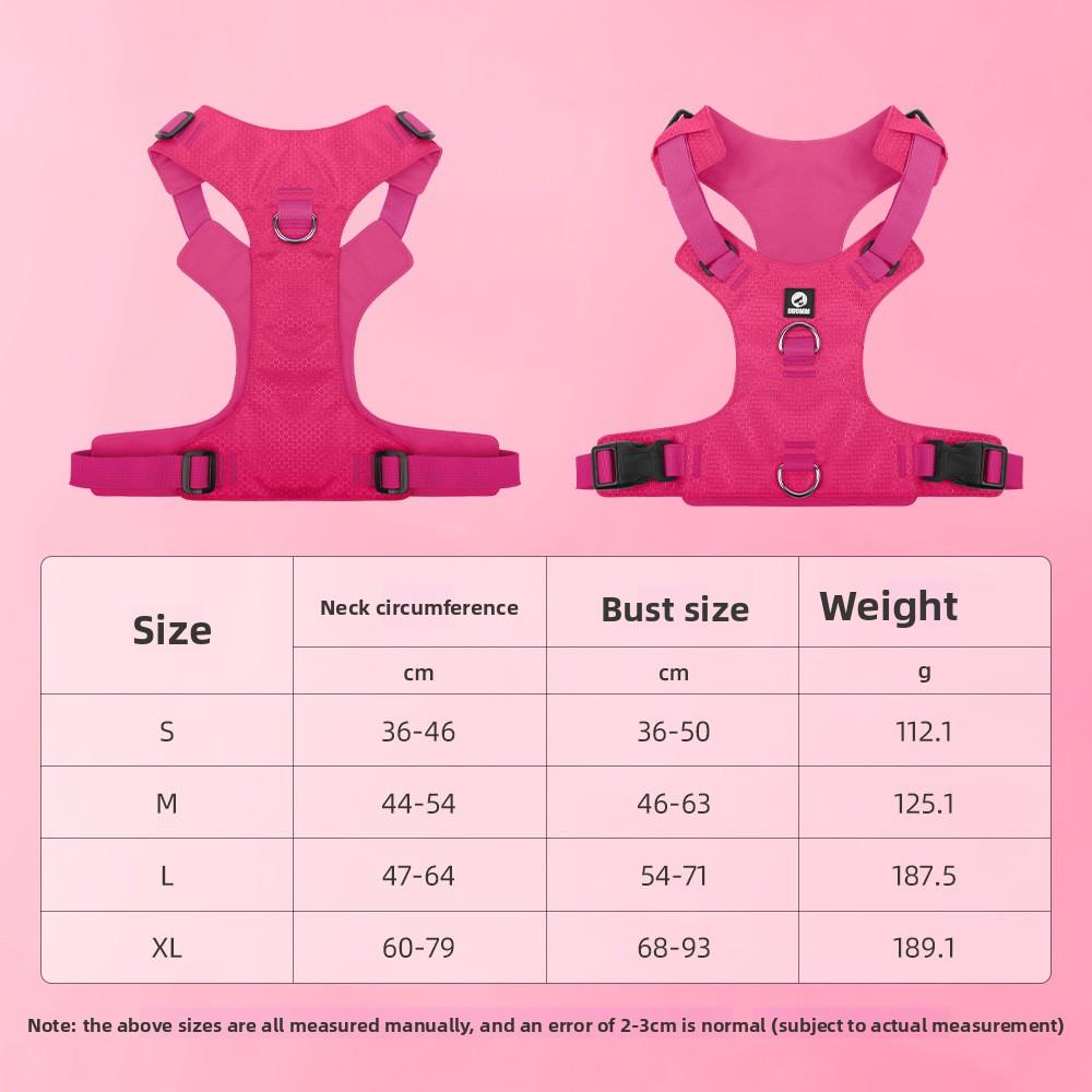 New design of lightweight folding process of dog chest strap, football pattern wear-resistant dog leash