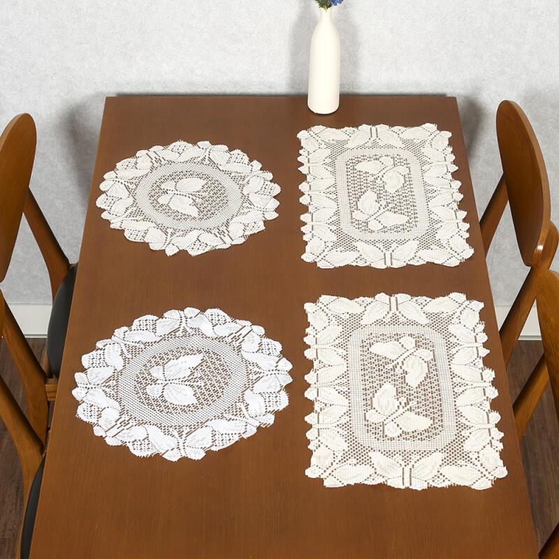 

Butterfly Lace Table Runner 2p