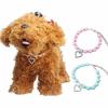 Fashion Pet Puppy Dog Cat Piggy Pearl Necklace Pet Accessories Love PendantPets Dogs Cats Collar