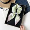 Fresh And Sweet Flower Silk Scarf Square Scarf Women'S Literary And Decorative Headscarf Square Scarf High-End Silk Scarf Thin