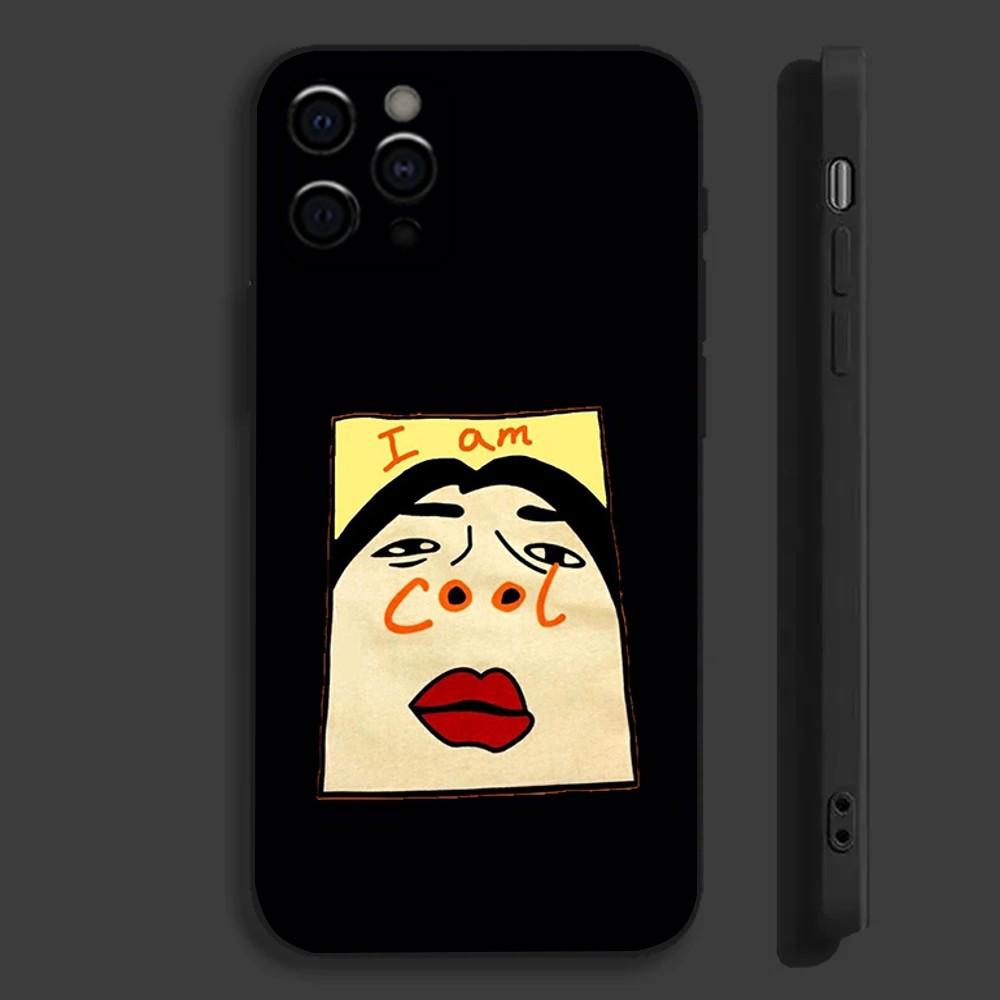 Jean J-Jullien Art3 Phone Case For Apple iPhone 15,14,13,12,11,Pro,X,XS,Max,XR,Plus,Mini Soft Black Cover