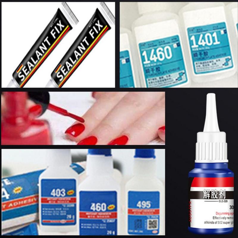 Super Glue Remover Adhesive Superglue Cleaner Debonder Quick Drying Viscosity Aerosol Solvent Multipurpose Gel Glue Remover 30ml