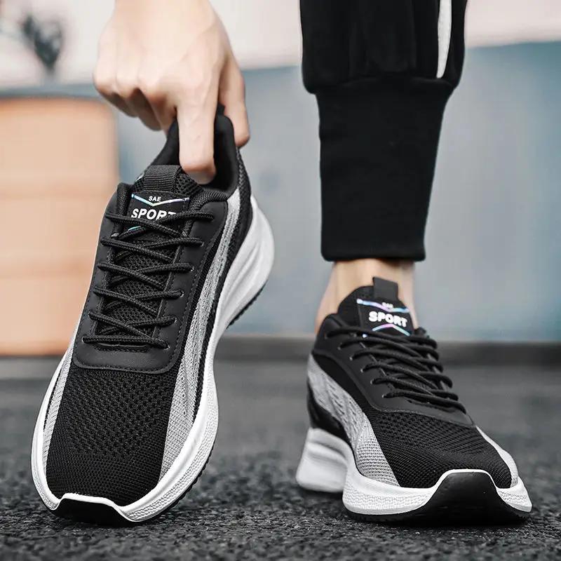 Cushioned Insole Sports Shoes for Men Minimalist Outdoor Jogging Lightweight Korean All Brands Miked Colour Man Casual Sneaker