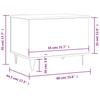 Black Coffee Table 60 x 44.5 x 45 cm Particleboard